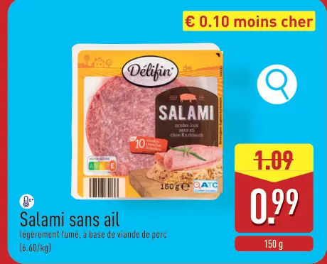 Offre: Salami sans ail