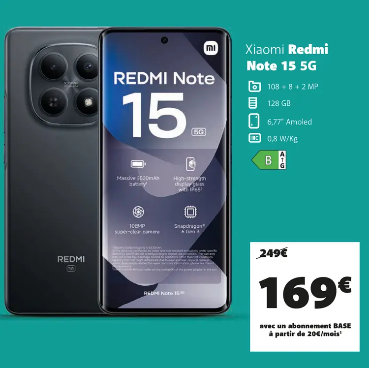 Offre: Redmi Note 15 5G