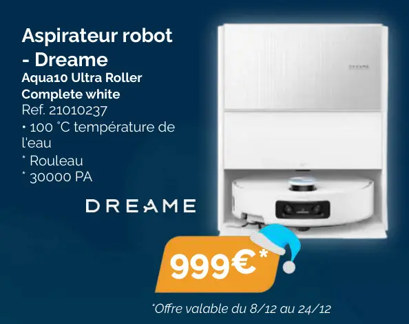 Offre: Aspirateur robot - Dreame Aqua10 Ultra Roller