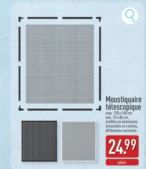 Offre: Moustiquaire télescopique