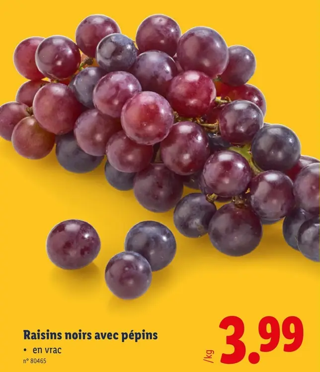 Offre: Raisins noirs avec pépins
