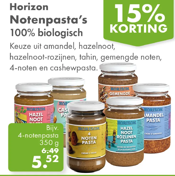 Aanbieding: Notenpasta's
