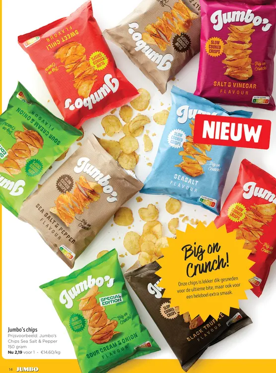 Aanbieding: Jumbo's chips