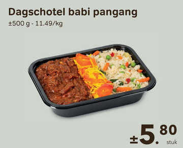 Aanbieding: Dagschotel babi pangang