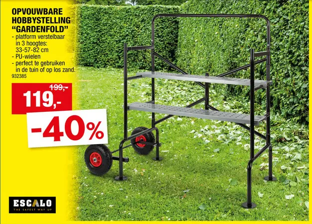 Promotie: Escalo Gardenfold hobbystelling