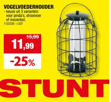 Promotie: voedersilo strooivoer zwart