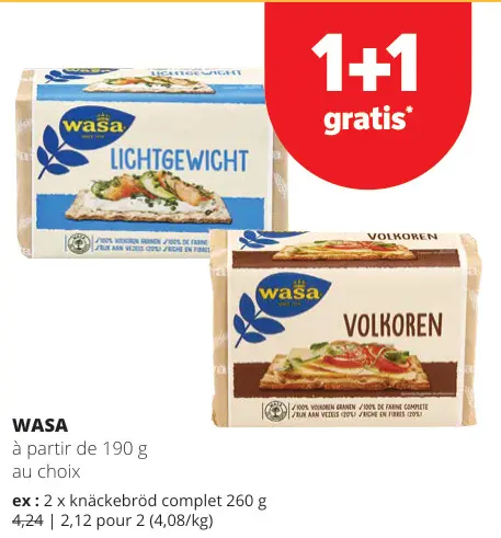 Offre: WASA knäckebröd complet
