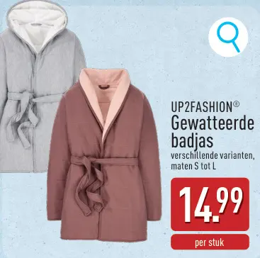 Aanbieding: Gewatteerde badjas