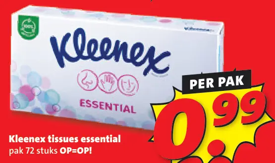 Aanbieding: Kleenex tissues essential