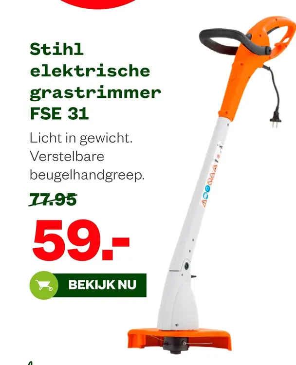 Aanbieding: elektrische grastrimmer FSE 31