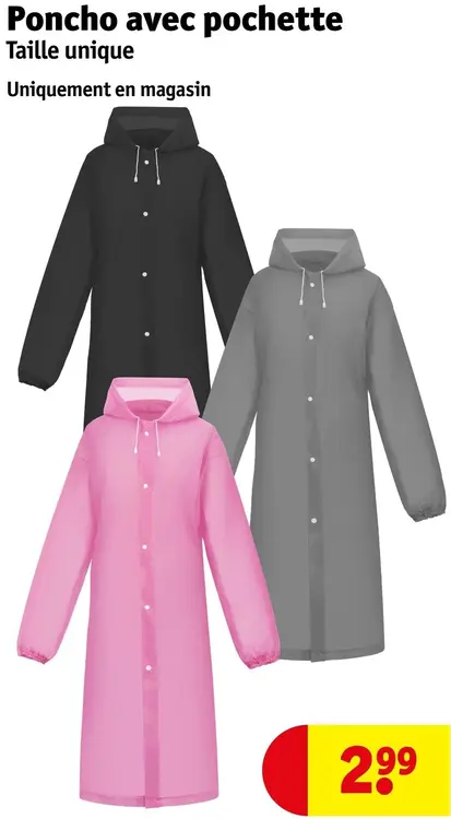 Offre: Poncho avec pochette