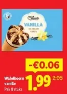 Aanbieding: Wafelhoorn vanille