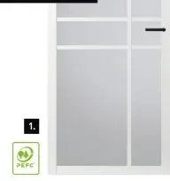 Aanbieding: Arne Bodil binnendeur Abe105 blank glas