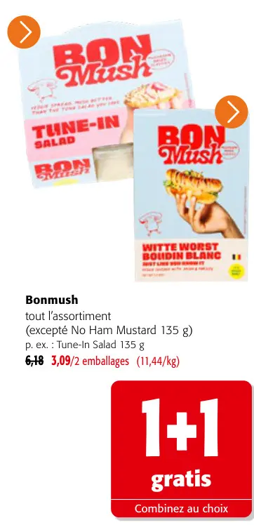 Offre: Vegetarische salades en boudin