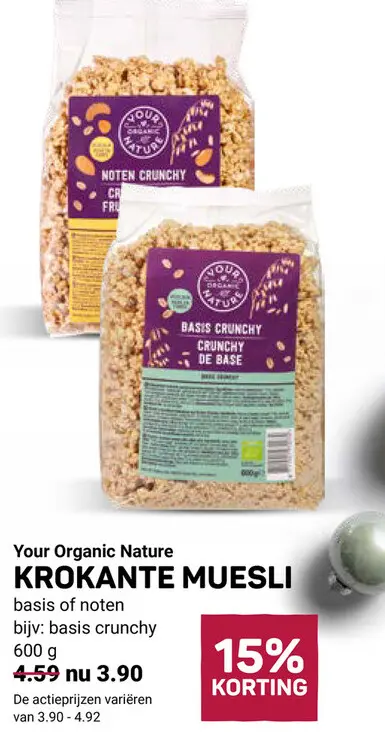 Aanbieding: Noten crunchy basis crunchy