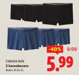 Aanbieding: herenboxers