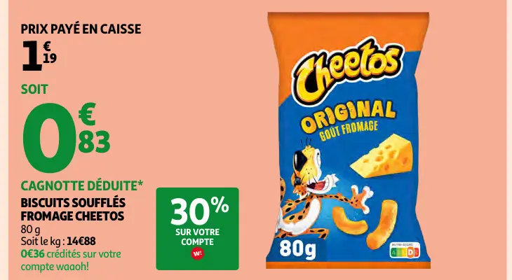 Offre: Biscuits soufflés fromage