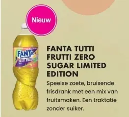 Aanbieding: FANTA TUTTI FRUTTI ZERO SUGAR LIMITED EDITION
