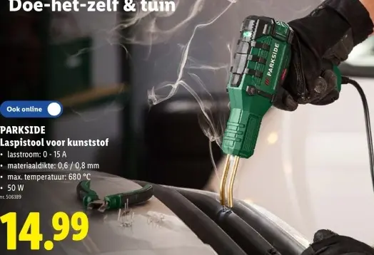 Promotie: Laspistool voor kunststof