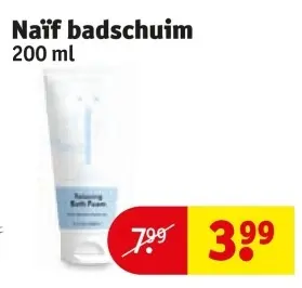 Aanbieding: badschuim