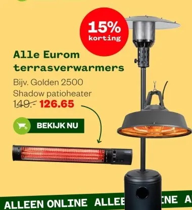 Aanbieding: Golden 2500 Shadow patioheater