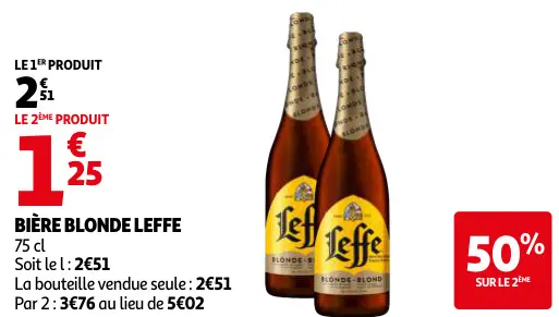 Promotie: Bière blonde