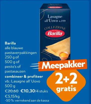 Promotie: Lasagne all'Uovo n.199