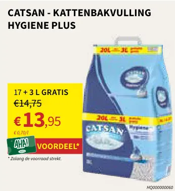 Promotie: Kattenbakvulling hygiene plus