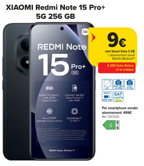 Promotie: Redmi Note 15 Pro+ 5G 256 GB