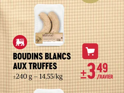 Offre: Boudins blancs aux truffes
