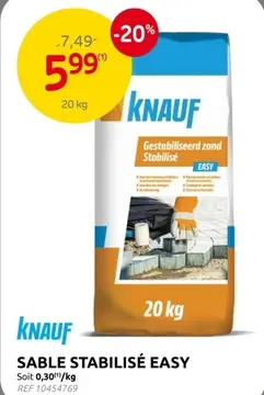 Offre: Sable stabilisé easy
