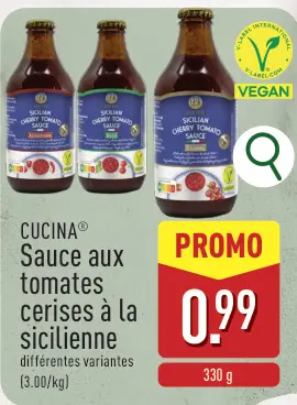 Offre: Sauce aux tomates cerises à la sicilienne