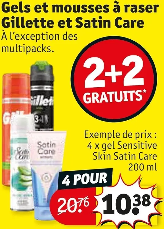 Offre: Gels et mousses à raser