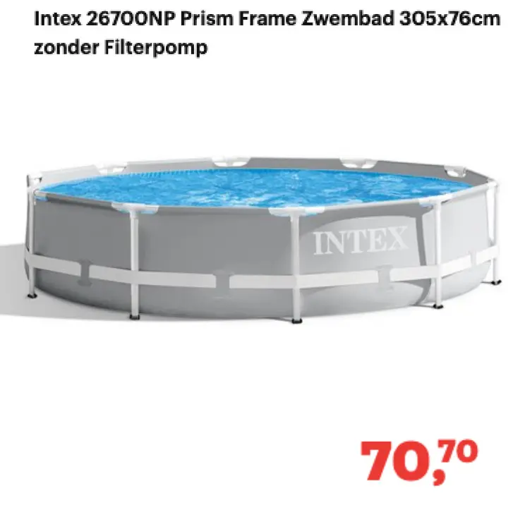 Promotie: Prism Frame Zwembad