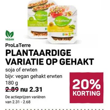 Aanbieding: Plantaardige variatie op gehakt