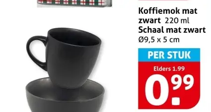 Aanbieding: Koffiemok of schaal