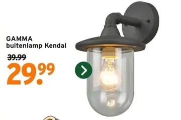 Aanbieding: GAMMA buitenlamp Kendal