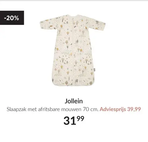 Aanbieding: Slaapzak met afritsbare mouwen
