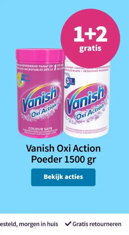Aanbieding: Vanish Oxi Action Poeder