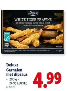 Promotie: Garnalen met dipsaus