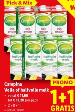 Aanbieding: Volle of halfvolle melk
