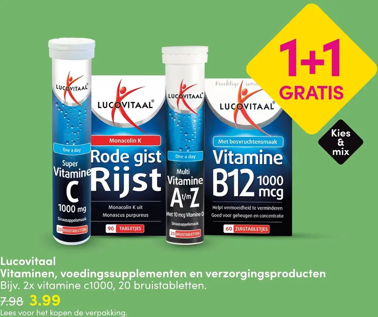 Aanbieding: Vitaminen, voedingssupplementen en verzorgingsproducten