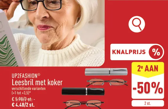 Promotie: Leesbril met koker