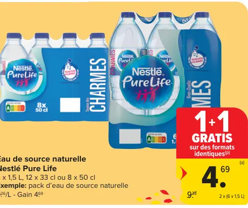 Offre: Eau de source naturelle