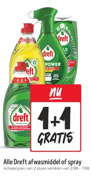 Aanbieding: Alle Dreft afwasmiddel of spray