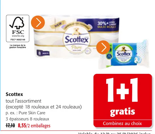 Offre: Scottex tout l'assortiment
