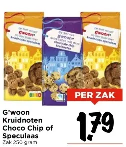 Aanbieding: Kruidnoten Choco Chip of Speculaas