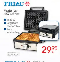 Promotie: Wafelijzer 4X7 WM-7008