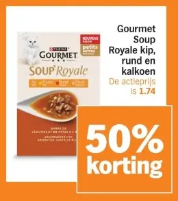 Aanbieding: Gourmet Soup Royale kip, rund en kalkoen