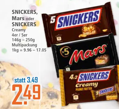Aanbieding: SNICKERS, Mars oder SNICKERS